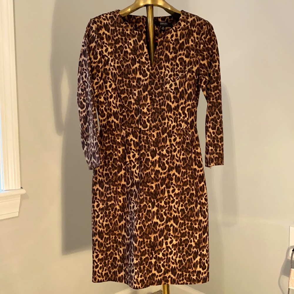 IMNYC Issac Mizrahi cheetah print dress